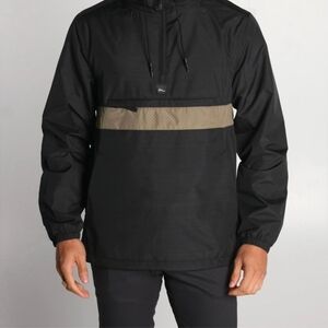 NWT Imperial Motion Black and Tan Windbreaker, Large